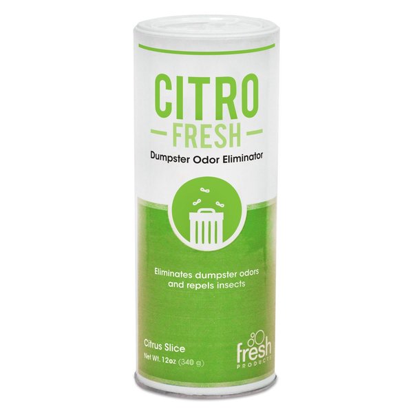 Fresh Products Citro Fresh Dumpster Odor Eliminator, Citronella, 12 oz Canister, PK12 CITRO12